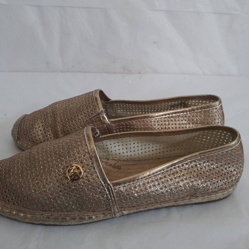 Michael Kors espadrilles metallic sz 6M - Picture 9 of 12